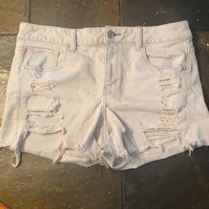 American Eagle distressed jean shorts